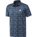 Mens Jacquard Lines Primeblue Polo Golf Shirt crew-navy-white-hc5576